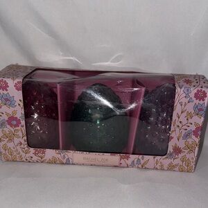 Rachel Zoe NIB Glass Hobnail Easter Egg Decor Set of 3